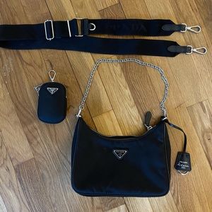 Prada Black Re-Edition 2005 Re-Nylon Bag